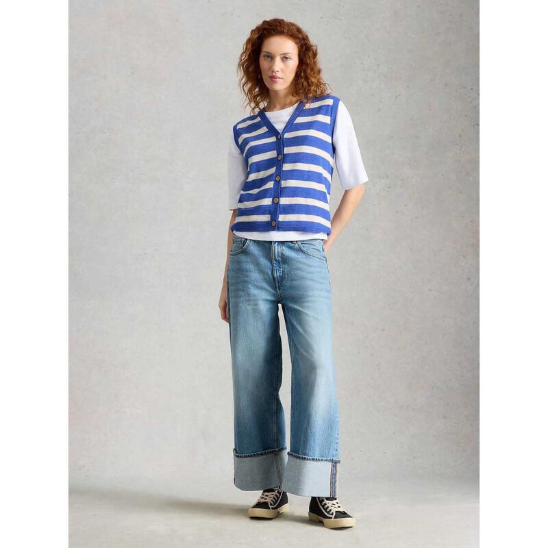 White Stuff Nova Linen Blend Stripe Tank image number 3